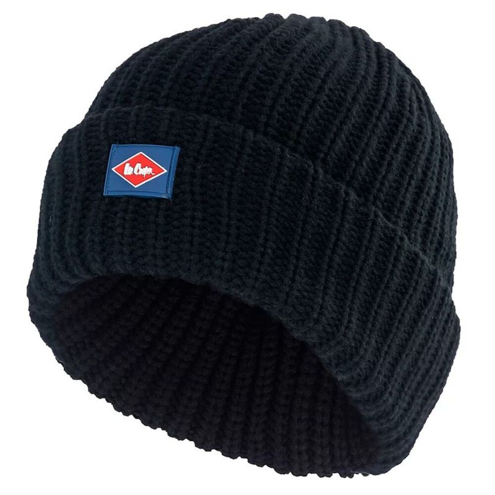 Lee Cooper Chunky Knit Beanie / Black